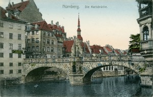 Nürnberg. Die Karlsbrucke.    